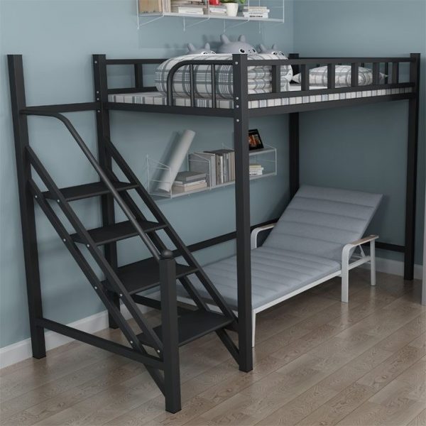 Кровать-чердак с лестницей №43 — Детские кровати лофт