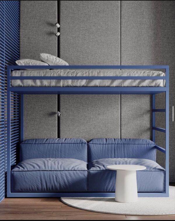 Яркая кровать-чердак №92 — Детские кровати лофт